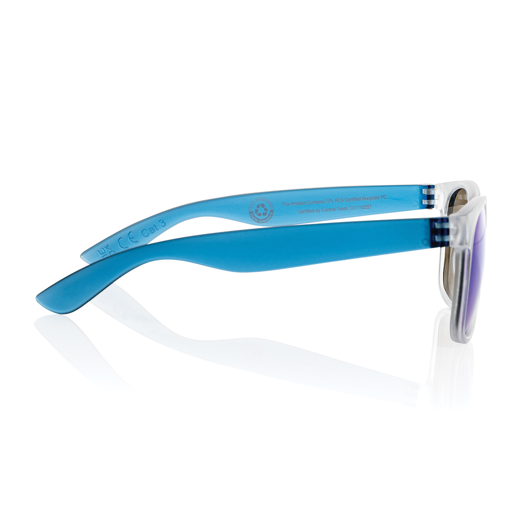 Gleam Sonnenbrille aus RCS rec. PC mit verspiegelten Gläsern, blau