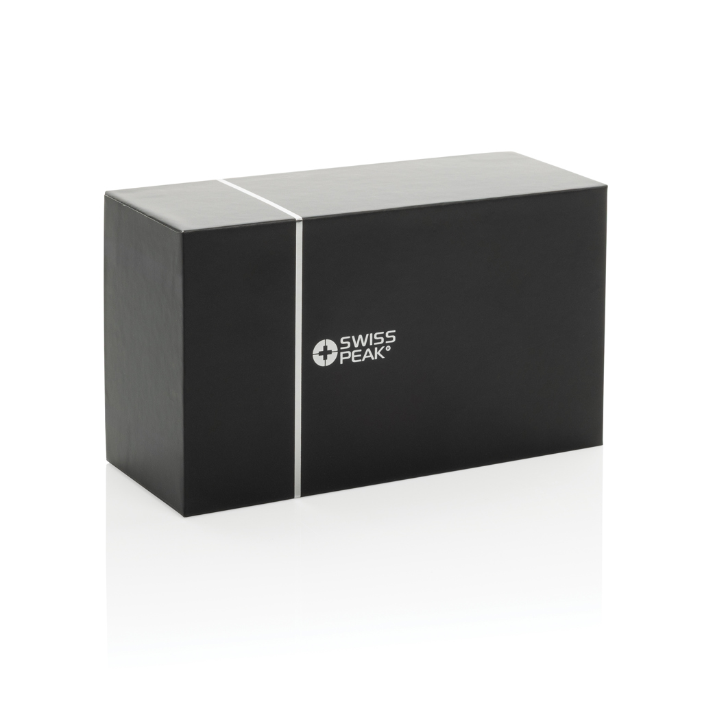 Swiss Peak 10W Basslautsprecher aus recyceltem Aluminium, grau