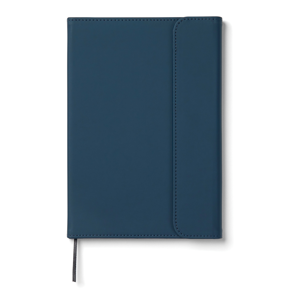 VINGA Baltimore GRS-zertifiziertes Papier & PU-Notizbuch, navy blau