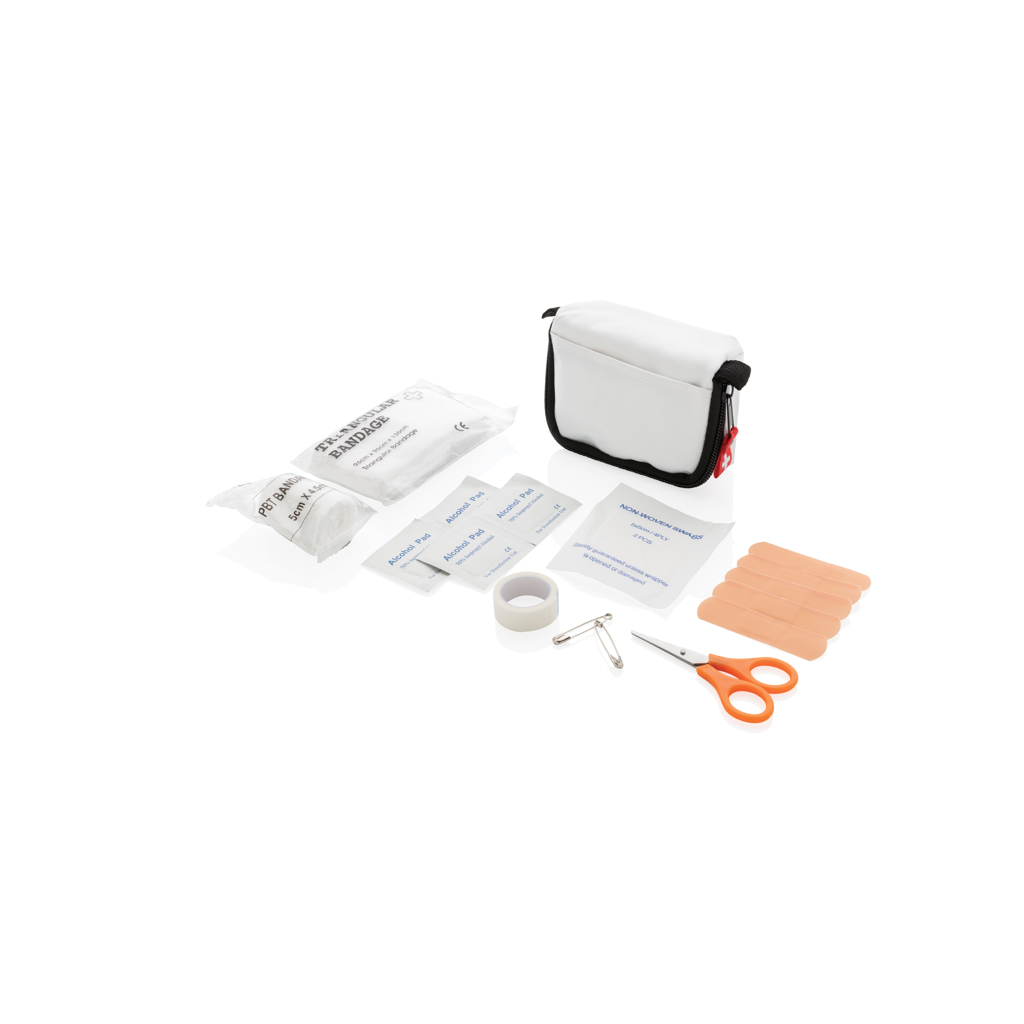 Erste Hilfe Set in Tasche, weiß