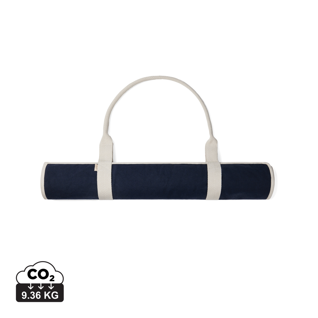 VINGA Volonne AWARE™ Strandmatte aus recyceltem Canvas, blau