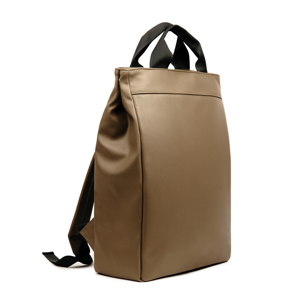 VINGA Bermond Rucksack aus RCS recyceltem PU, braun
