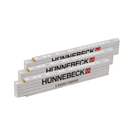 Quality ts-folding ruler in white