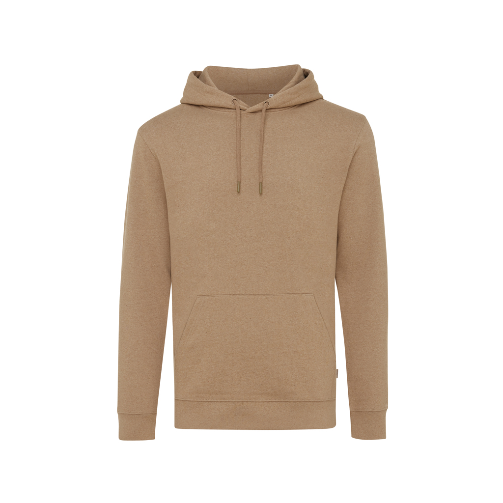 IQONIQ Torres ungefärbter Hoodie aus recycelter Baumwolle, heather brown XXXL