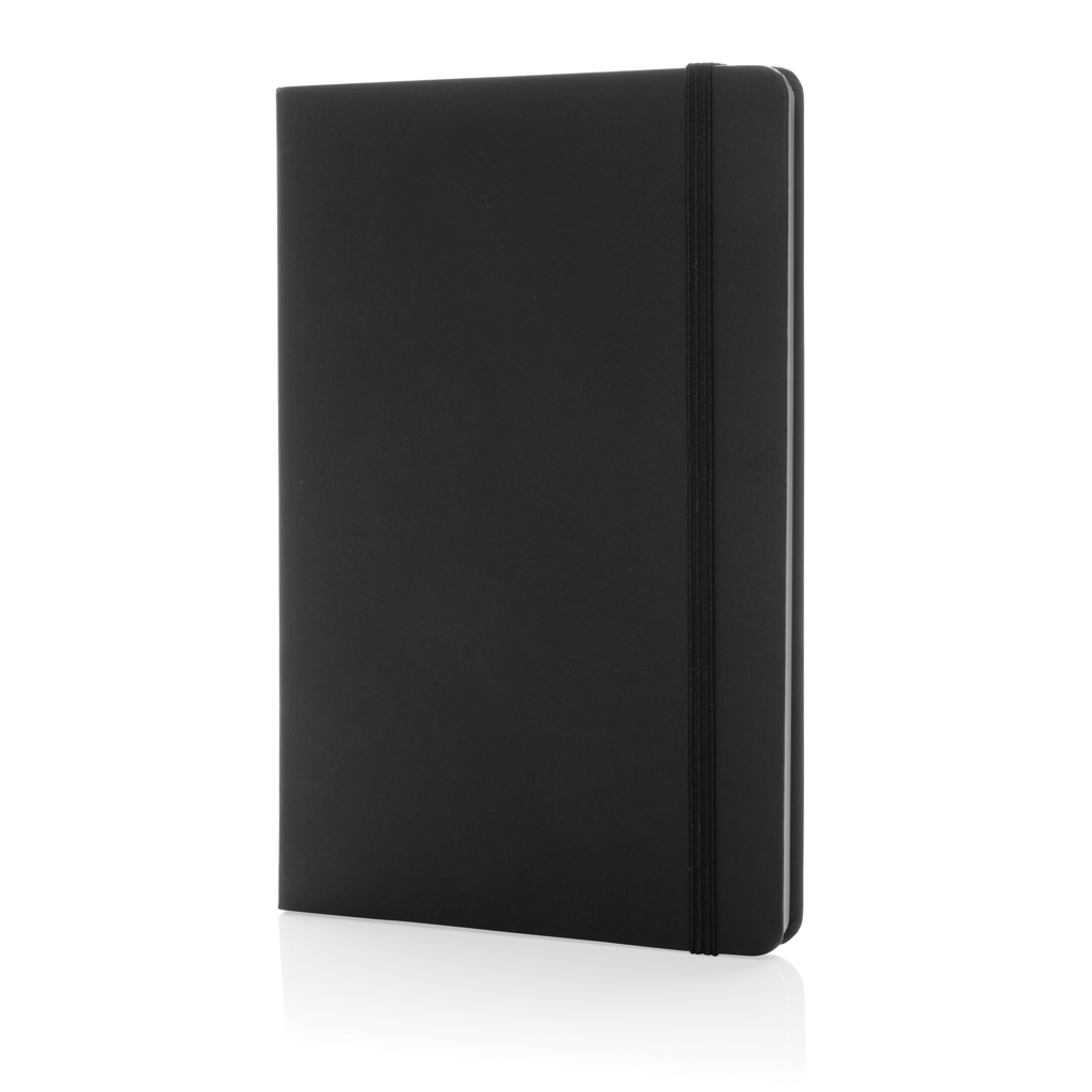 Craftstone A5 Notizbuch aus recycelt. Kraft- und Steinpapier, schwarz