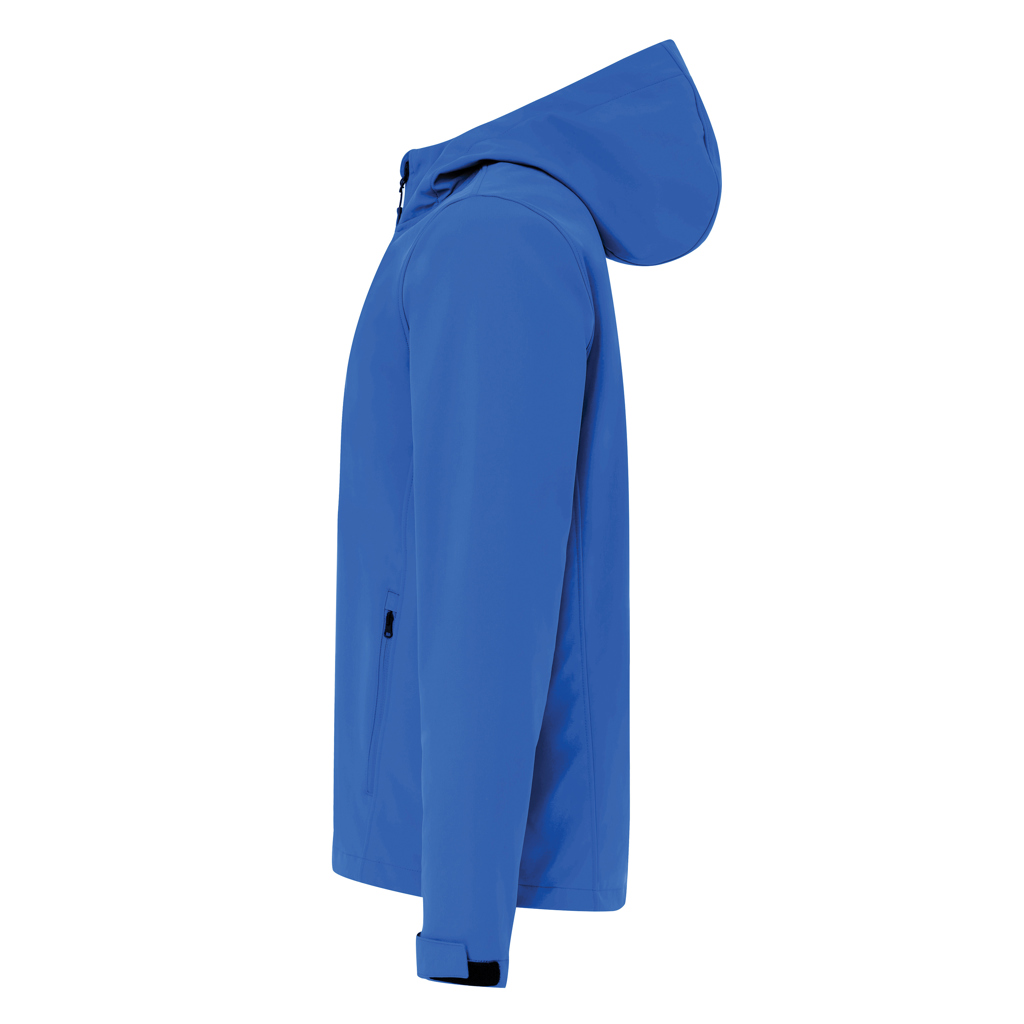 IQONIQ Makalu Herren Softshelljacke aus recyceltem Polyester, Königsblau L