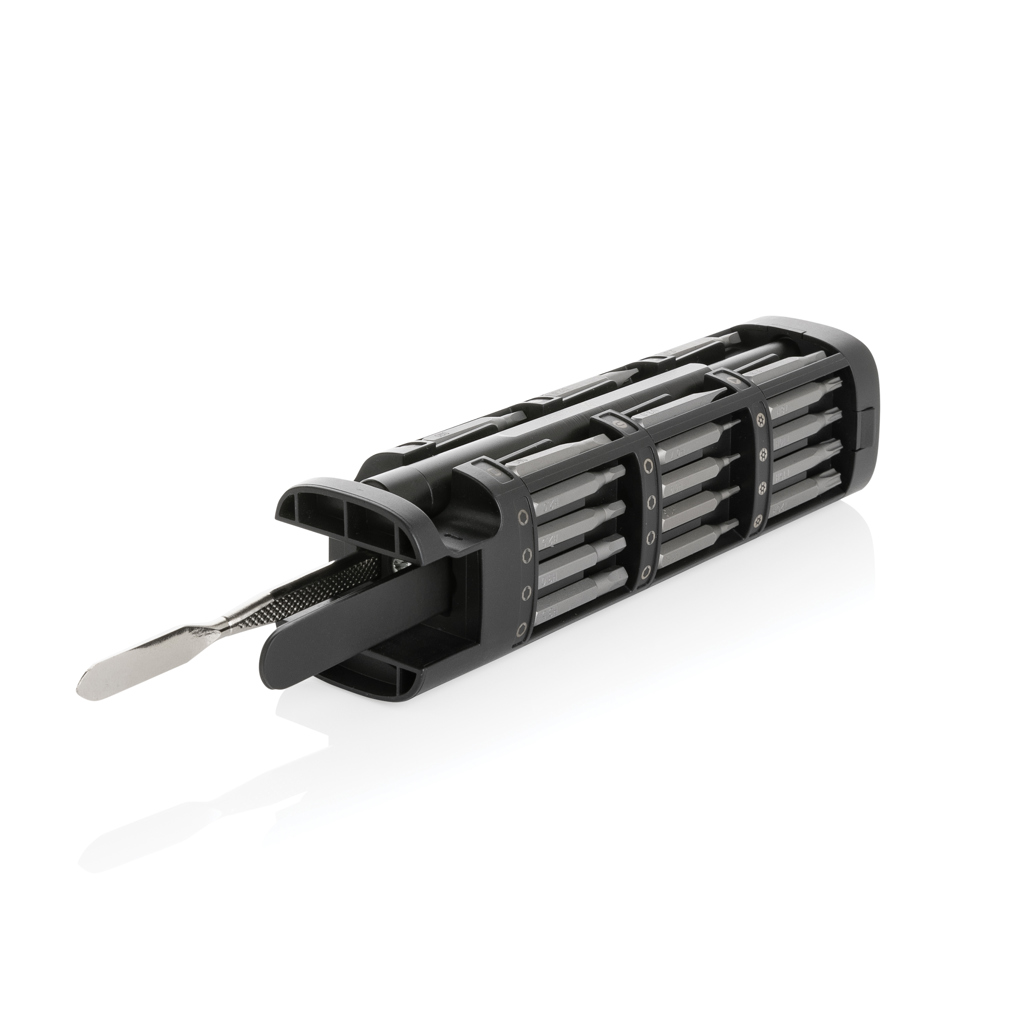 Gear X 46-tlg. Präzisions-Bit-Set aus RCS recyc. Aluminium, schwarz