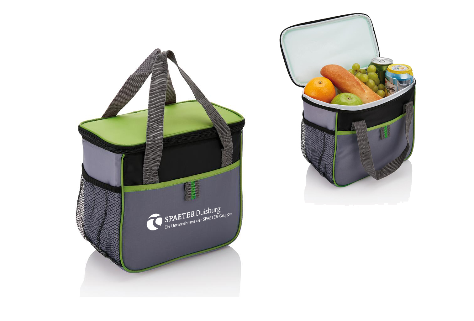 Kühltasche, grün/grau