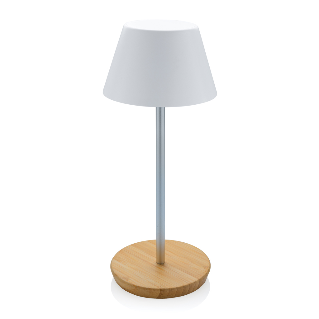 Pure Glow USB-Tischleuchte aus RCS recyceltem Kunststoff, weiß