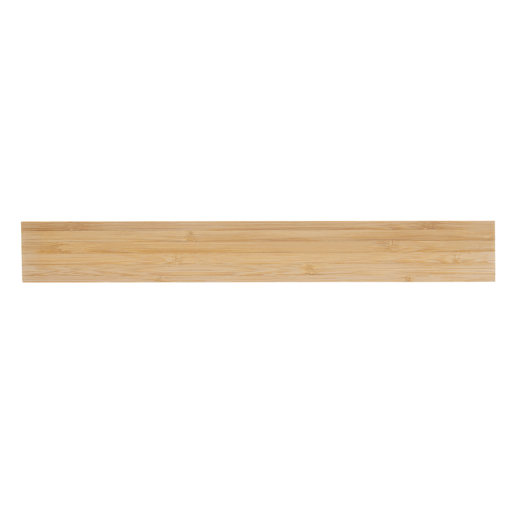 Timberson extra dickes 30cm doppelseitiges Bambuslineal, braun