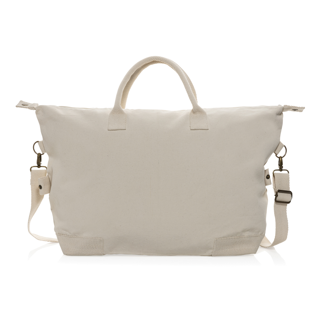 Kezar AWARE™ 500g/m² Wochenendtasche aus recyceltem Canvas, off white