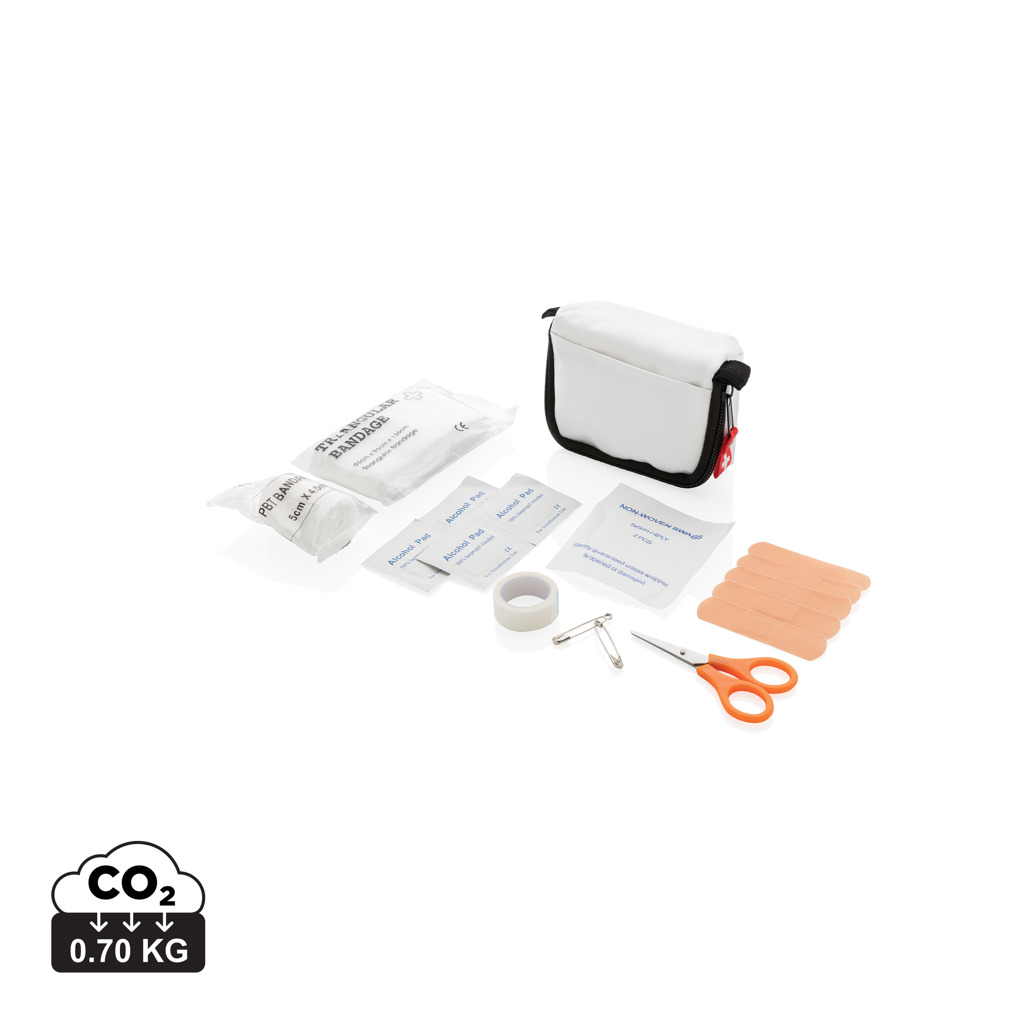 Erste Hilfe Set in Tasche, weiß