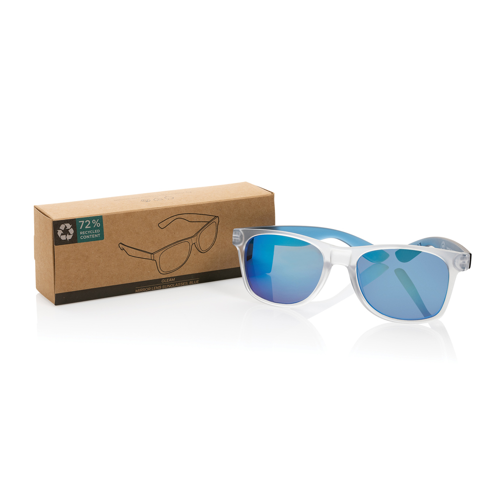Gleam Sonnenbrille aus RCS rec. PC mit verspiegelten Gläsern, blau