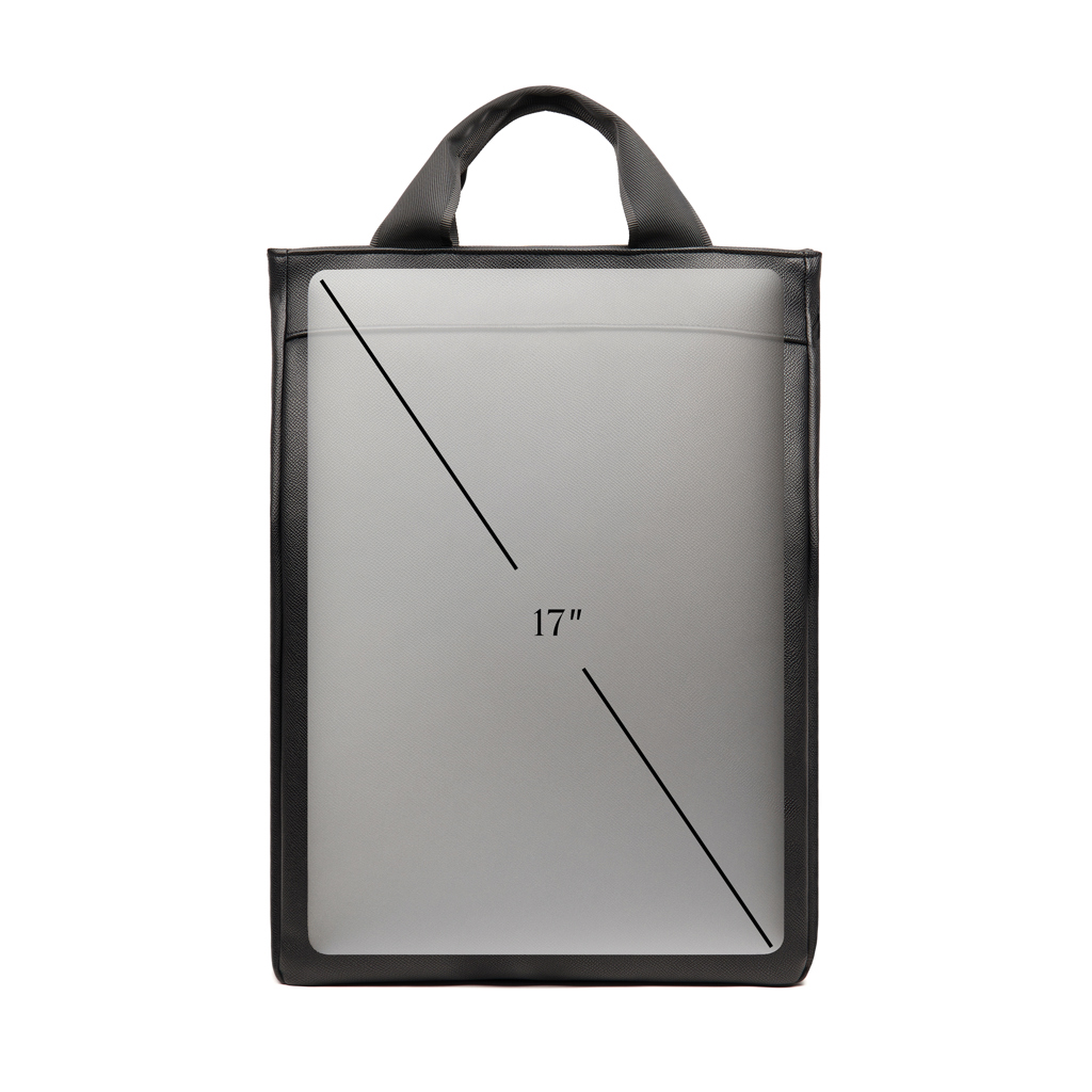 VINGA Bermond Rucksack aus RCS recyceltem PU, schwarz