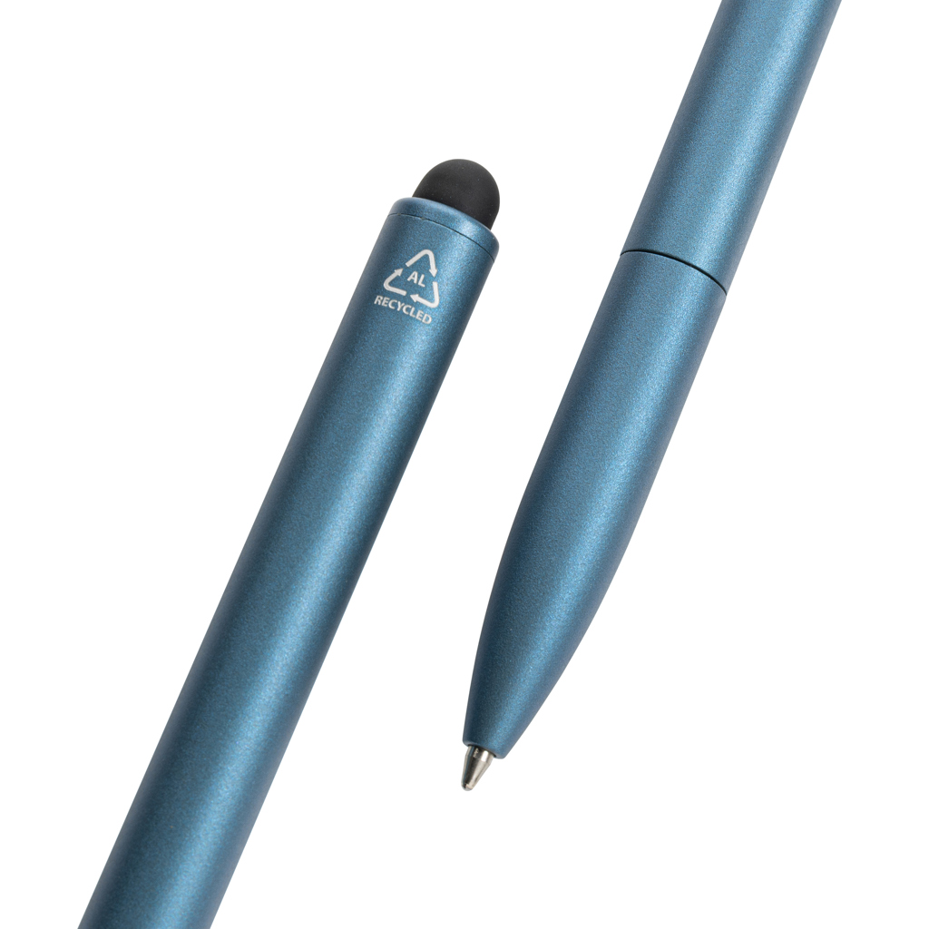 Kymi Stift mit Stylus aus RCS recyceltem Aluminum, Königsblau