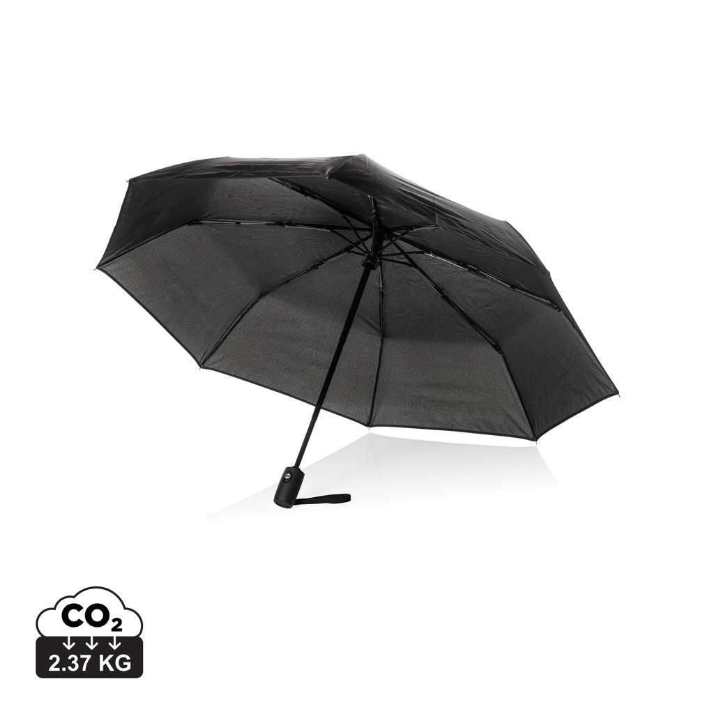 Swiss Peak Vito Aware™ RPET 21` Schirm mit auto open/close, schwarz