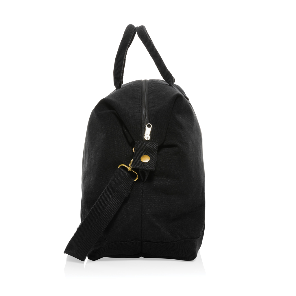 Kezar AWARE™ 500g/m² Wochenendtasche aus recyceltem Canvas, schwarz