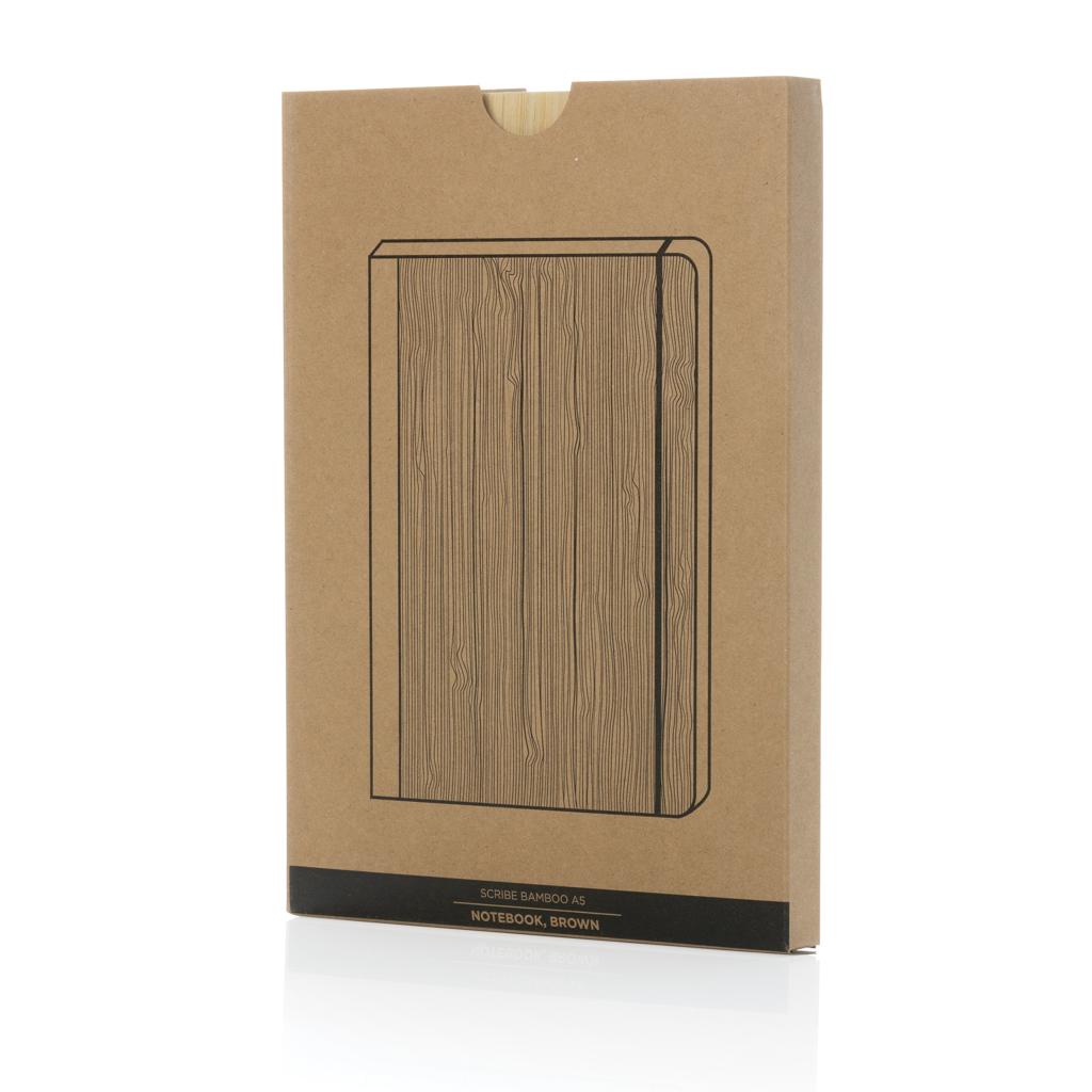 Scribe A5 Notizbuch aus Bambus, braun