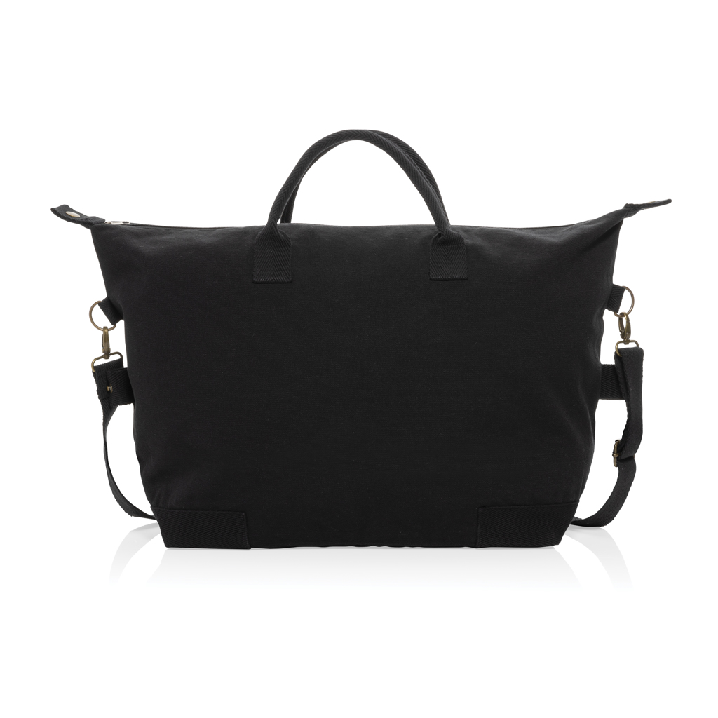 Kezar AWARE™ 500g/m² Wochenendtasche aus recyceltem Canvas, schwarz
