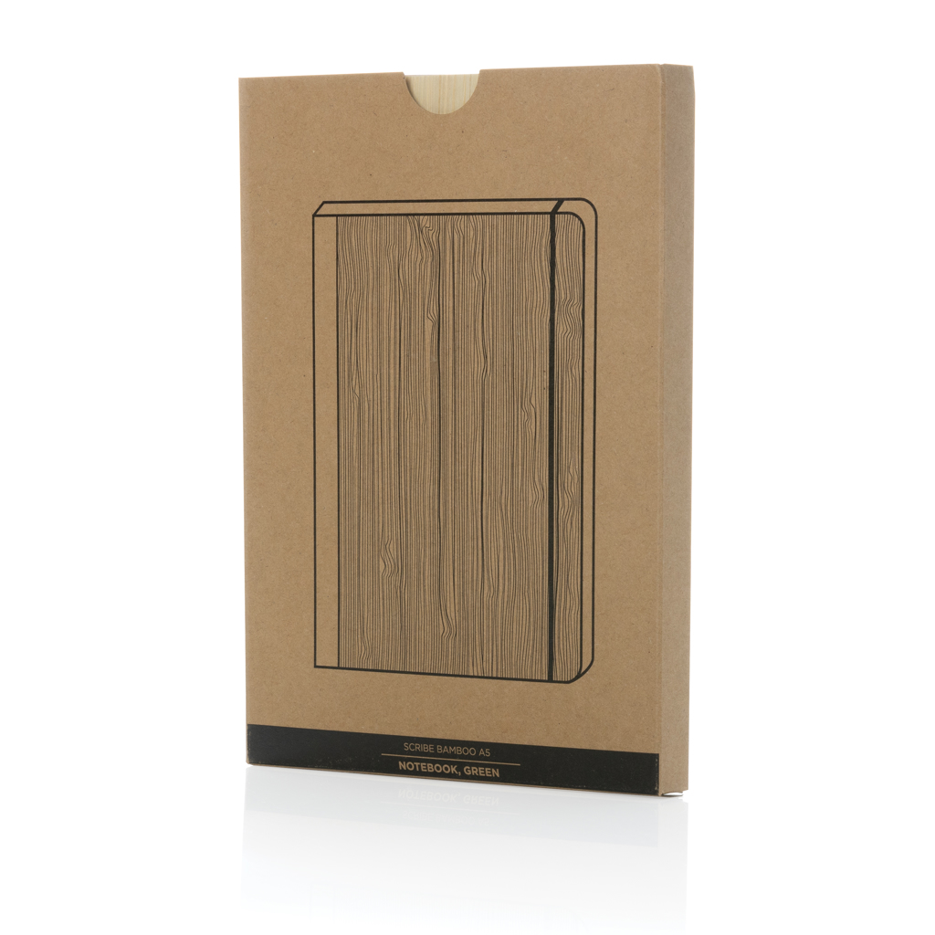 Scribe A5 Notizbuch aus Bambus, grün