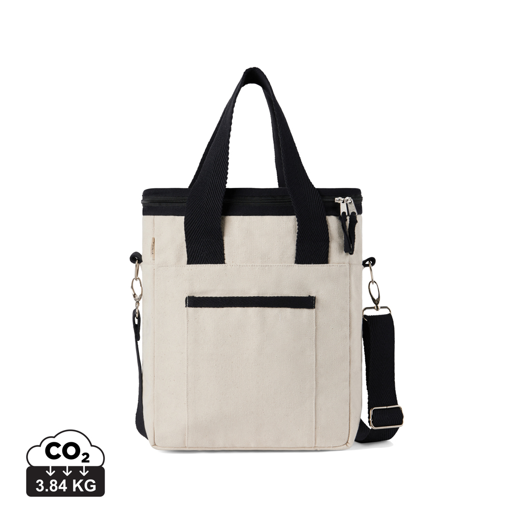 VINGA Volonne AWARE™ Kühltasche aus recyceltem Canvas, off white