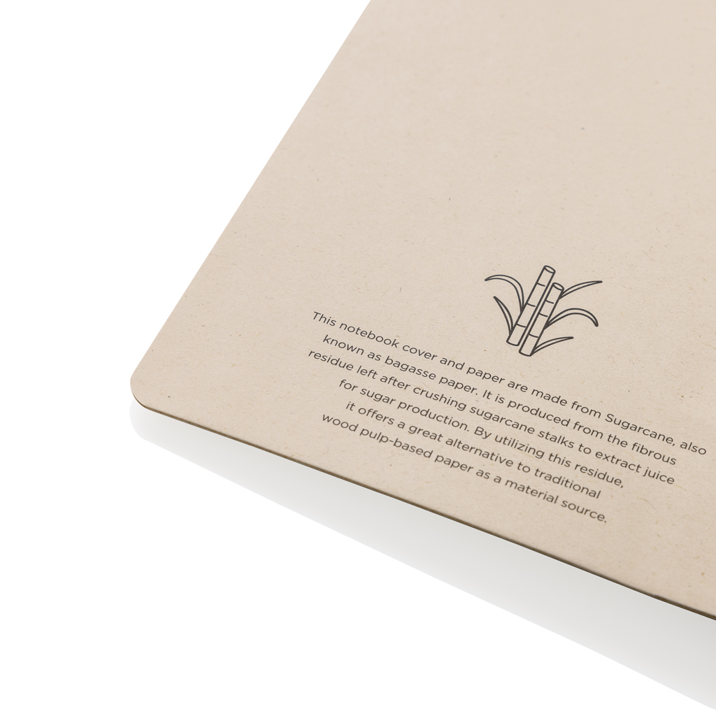 Stylo Bonsucro zertifiziertes Zuckerrohrpapier Notizbuch A5, braun