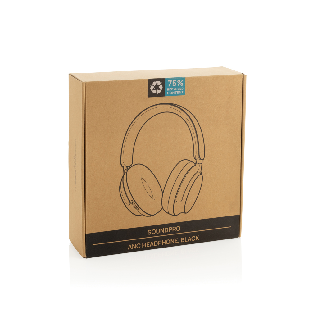 Soundpro ANC Kopfhörer aus RCS rec. Kunststoff, schwarz