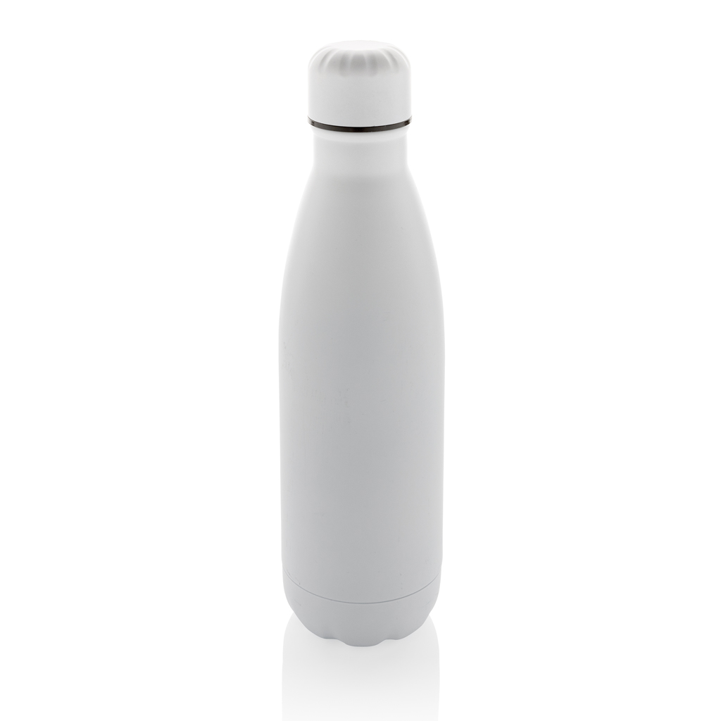 Eureka einwandige Wasserflasche aus RCS rec. Stainless-Steel, weiß
