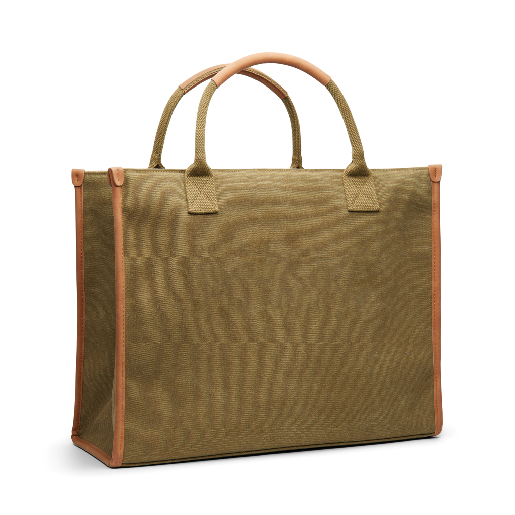 VINGA Bosler Büro-Tasche aus RCS recyceltem Canvas, grün
