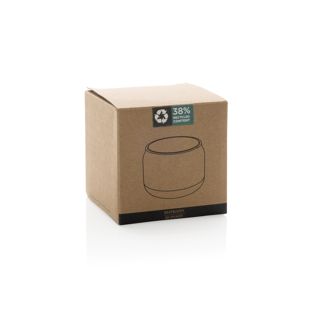 BeatBuddy 3W-Lautsprecher aus RCS recyceltem ABS, grau