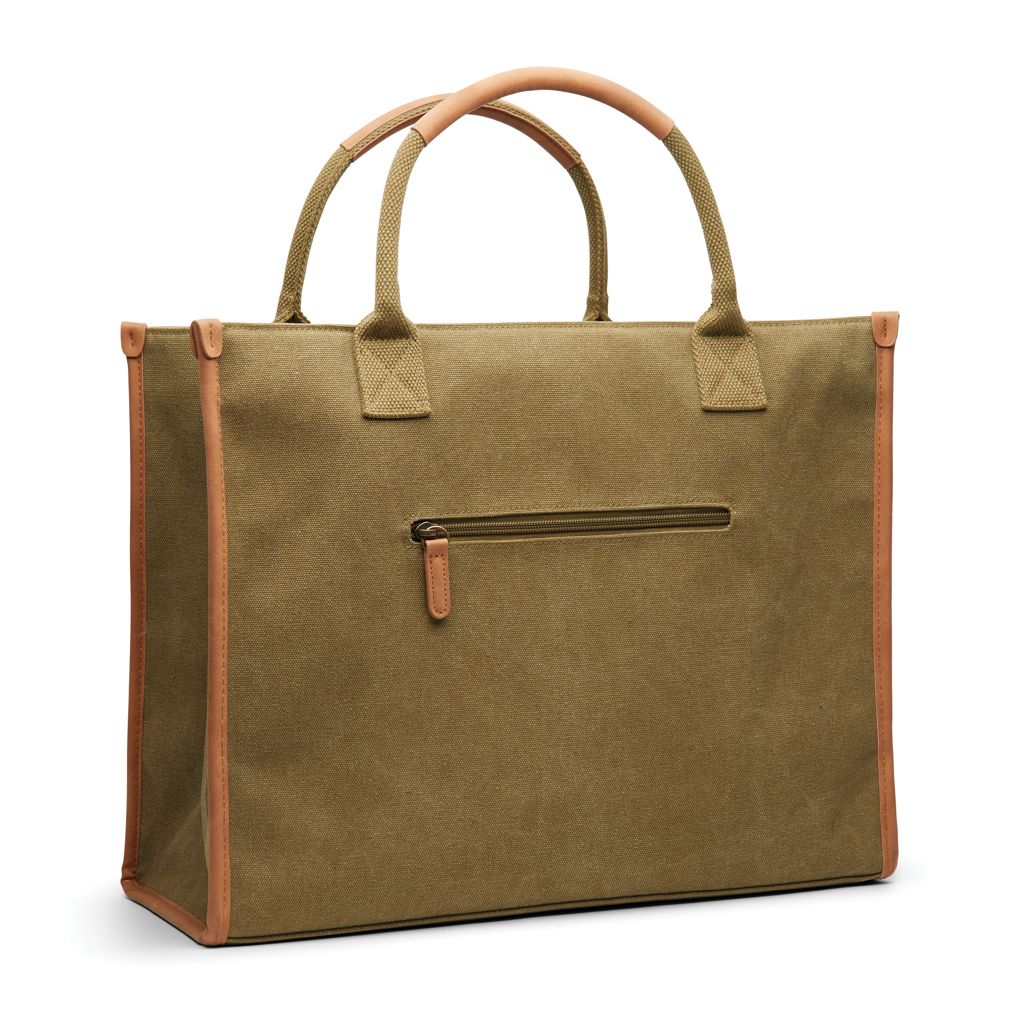 VINGA Bosler Büro-Tasche aus RCS recyceltem Canvas, grün