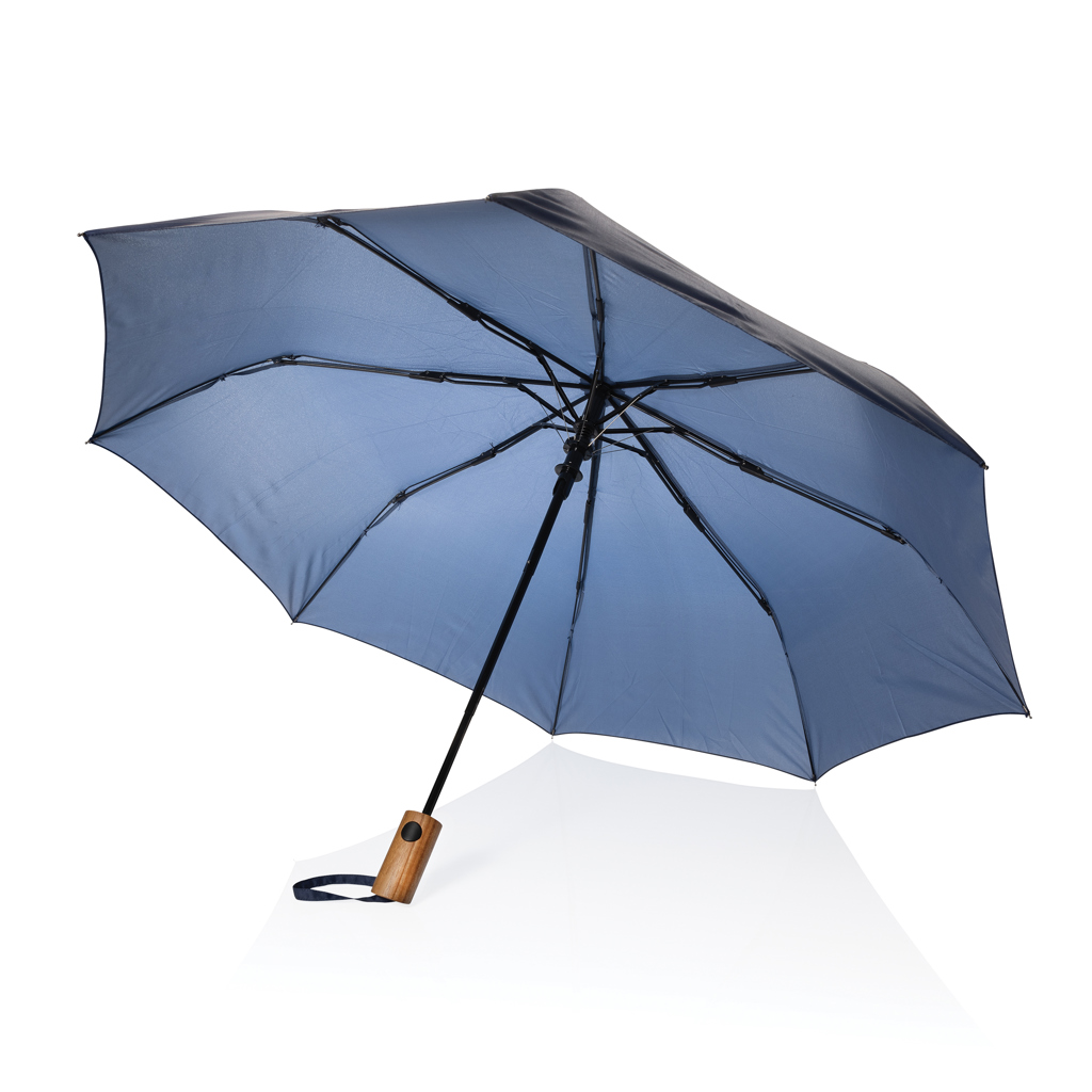 Kaycey 21“ Auto-Open Mini-Regenschirm aus AWARE™ rPET, navy blau