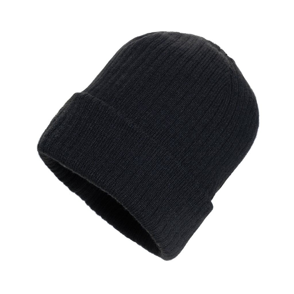 Pryor AWARE™ Polylana® Beanie mit Bündchen, schwarz