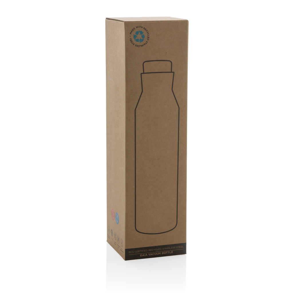 Gaia Vakuumflasche aus RCS recyceltem Stainless-Steel, weiß