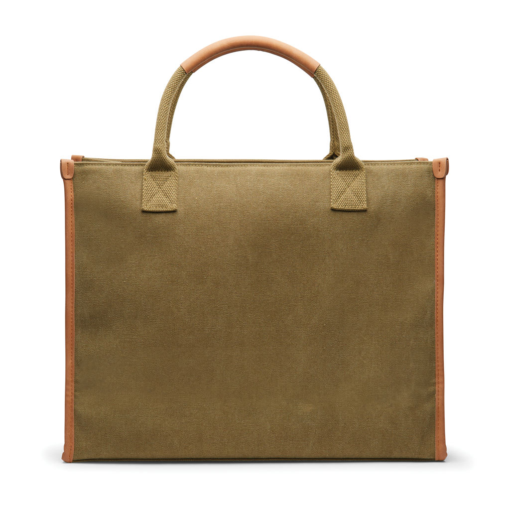 VINGA Bosler Büro-Tasche aus RCS recyceltem Canvas, grün