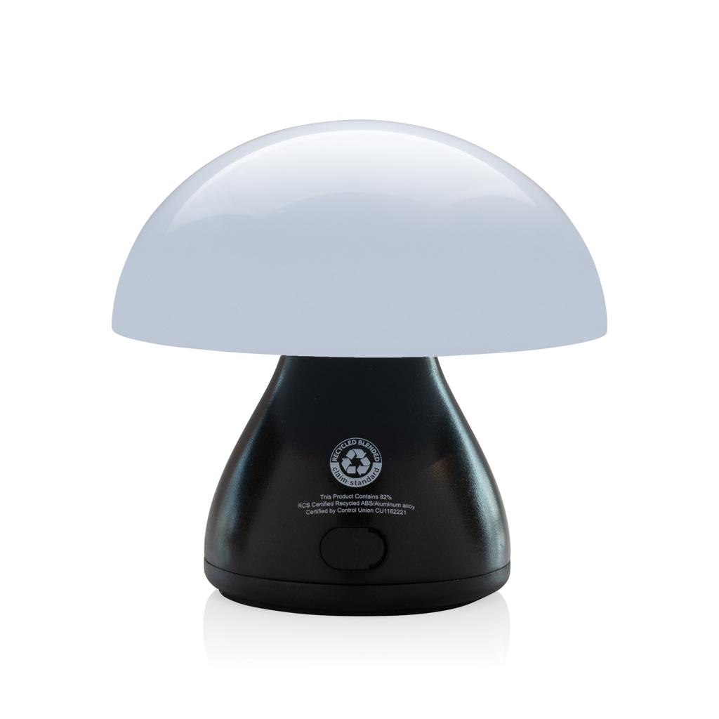 Luming wiederaufladbare USB-Tischlampe aus RCS Kunststoff, schwarz