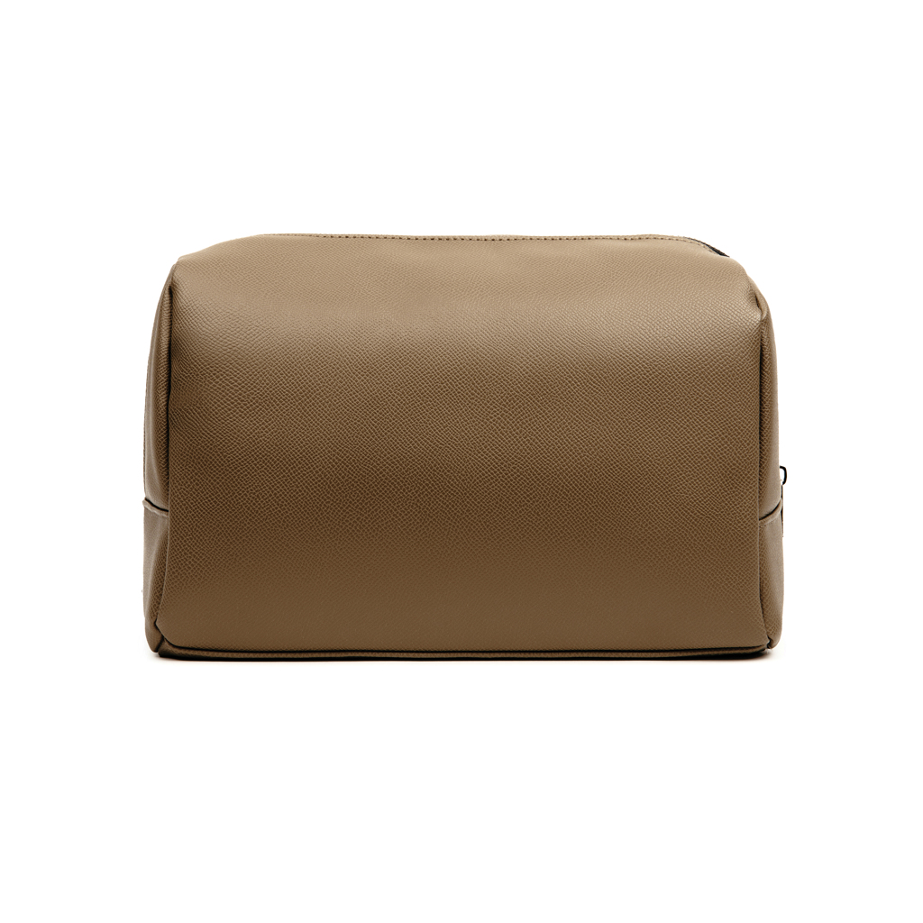 VINGA Bermond Kulturtasche aus RCS recyceltem PU, braun