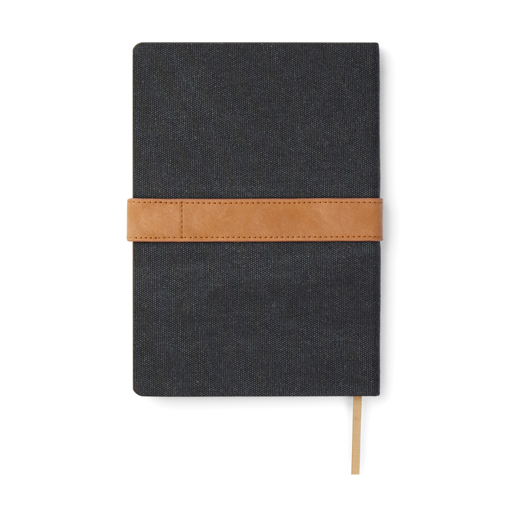 VINGA Bosler Notizbuch aus RCS recyceltem Papier, schwarz
