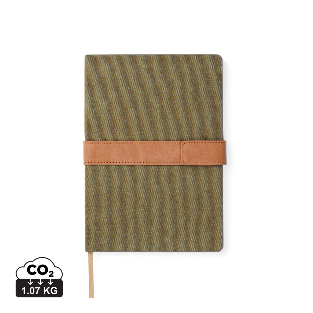 VINGA Bosler Notizbuch aus RCS recyceltem Papier, grün