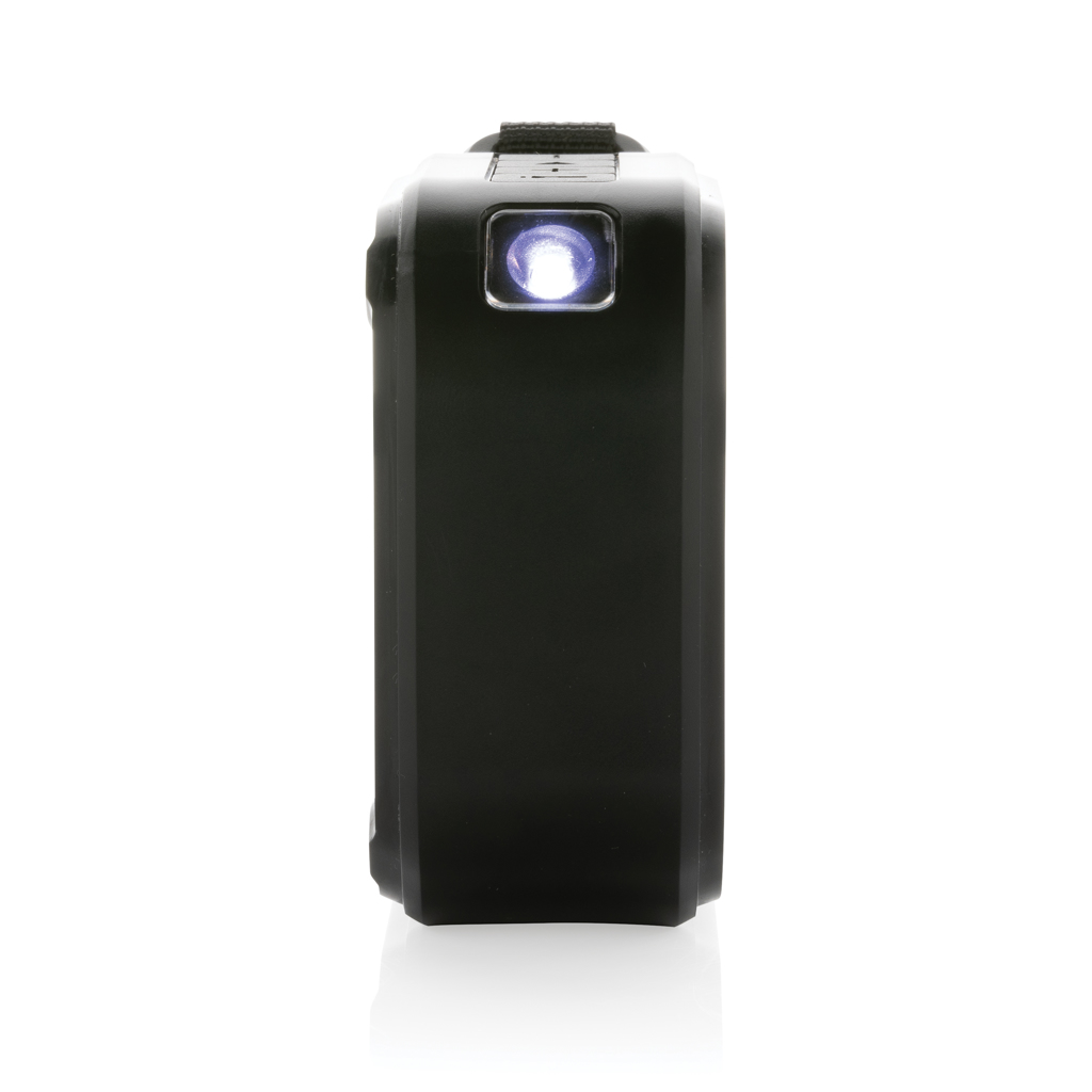 3W kabelloser Sunwave Solar-Lautsprecher aus RCS Kunststoff, schwarz