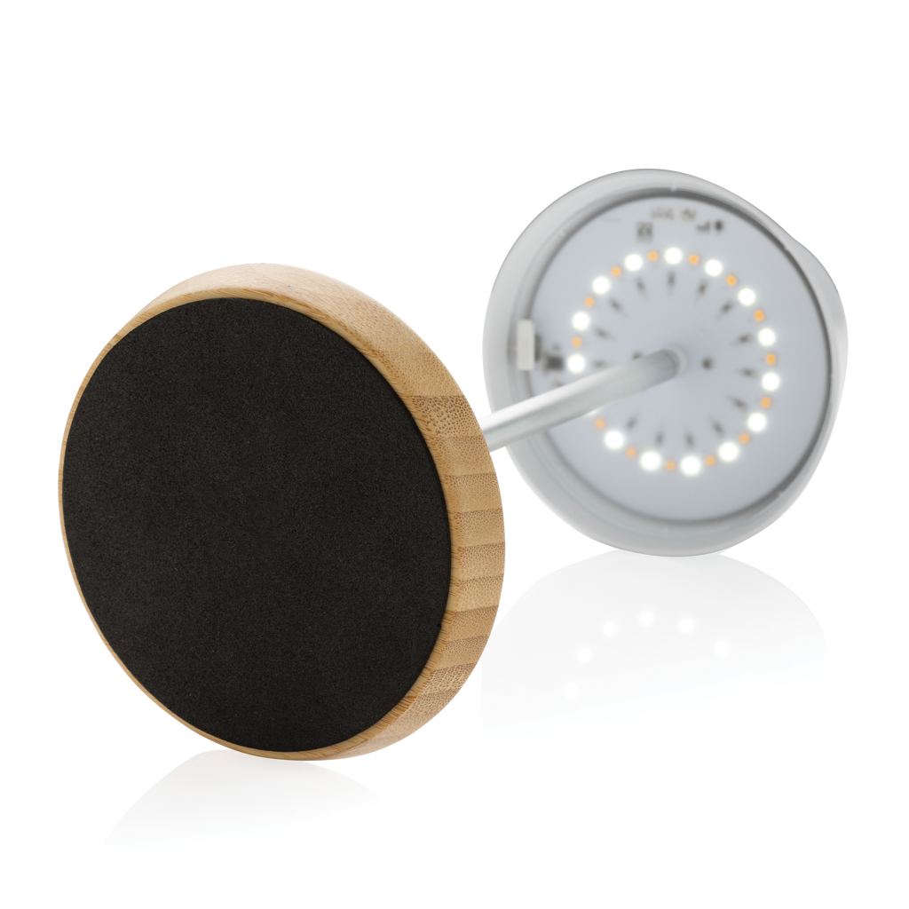 Pure Glow USB-Tischleuchte aus RCS recyceltem Kunststoff, weiß