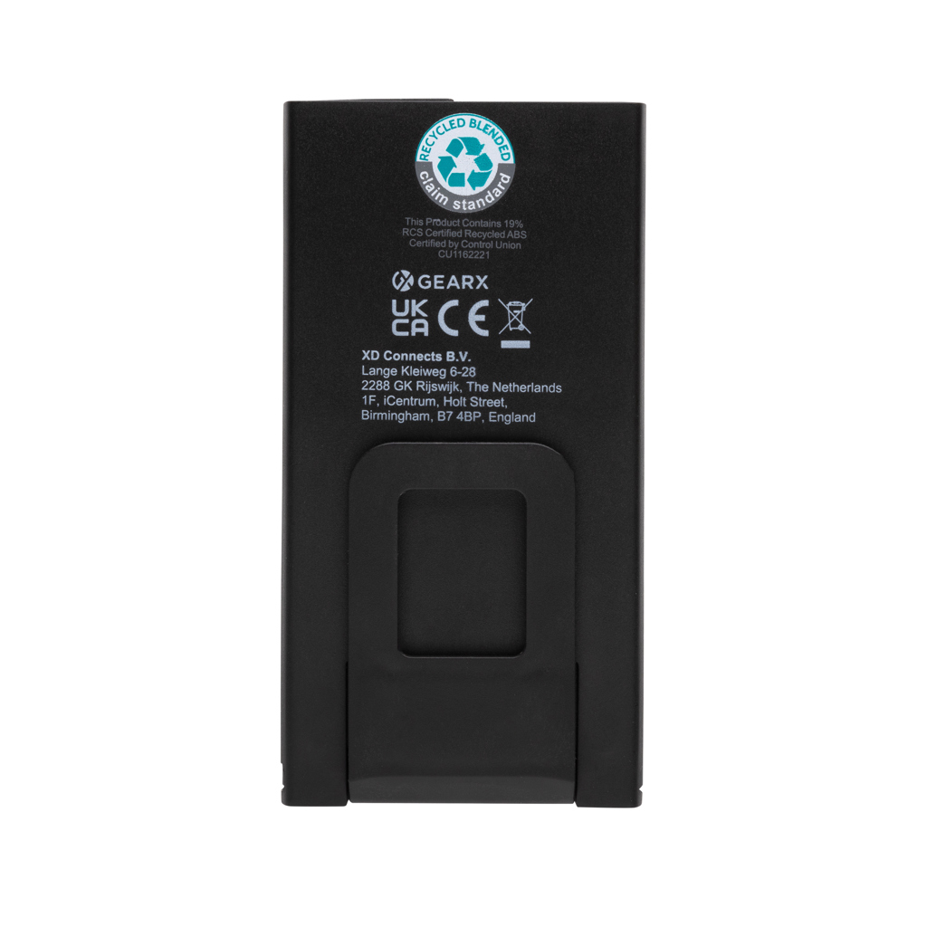 Gear X USB-Taschenlampe aus RCS rKunststoff mit 260 Lumen, grau