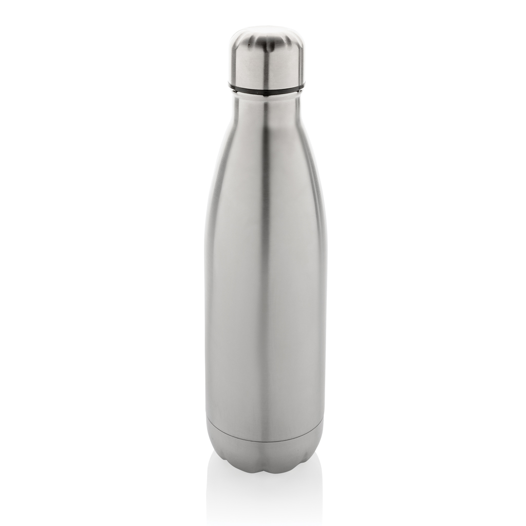 Eureka einwandige Wasserflasche aus RCS rec. Stainless-Steel, silber