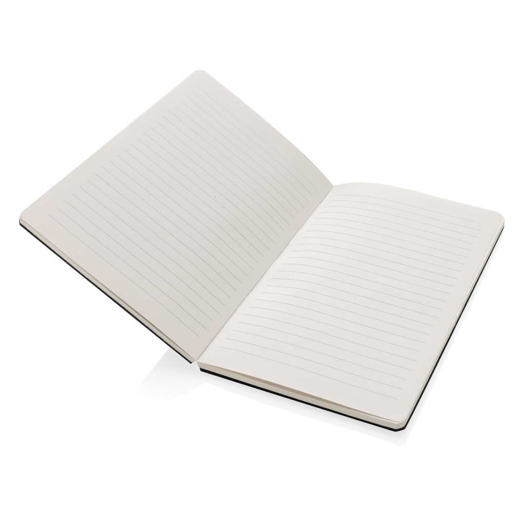 Phrase GRS-zertifiziertes A5-Notizbuch aus recyceltem Filz, grau