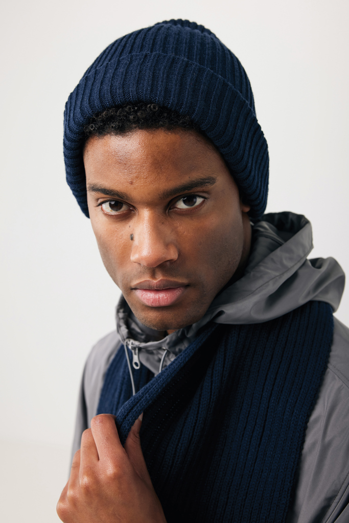 Impact AWARE™ Polylana® doppelt gestrickte Mütze, navy blau