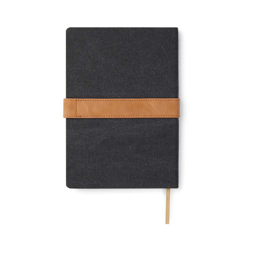VINGA Bosler Notizbuch aus RCS recyceltem Papier, schwarz