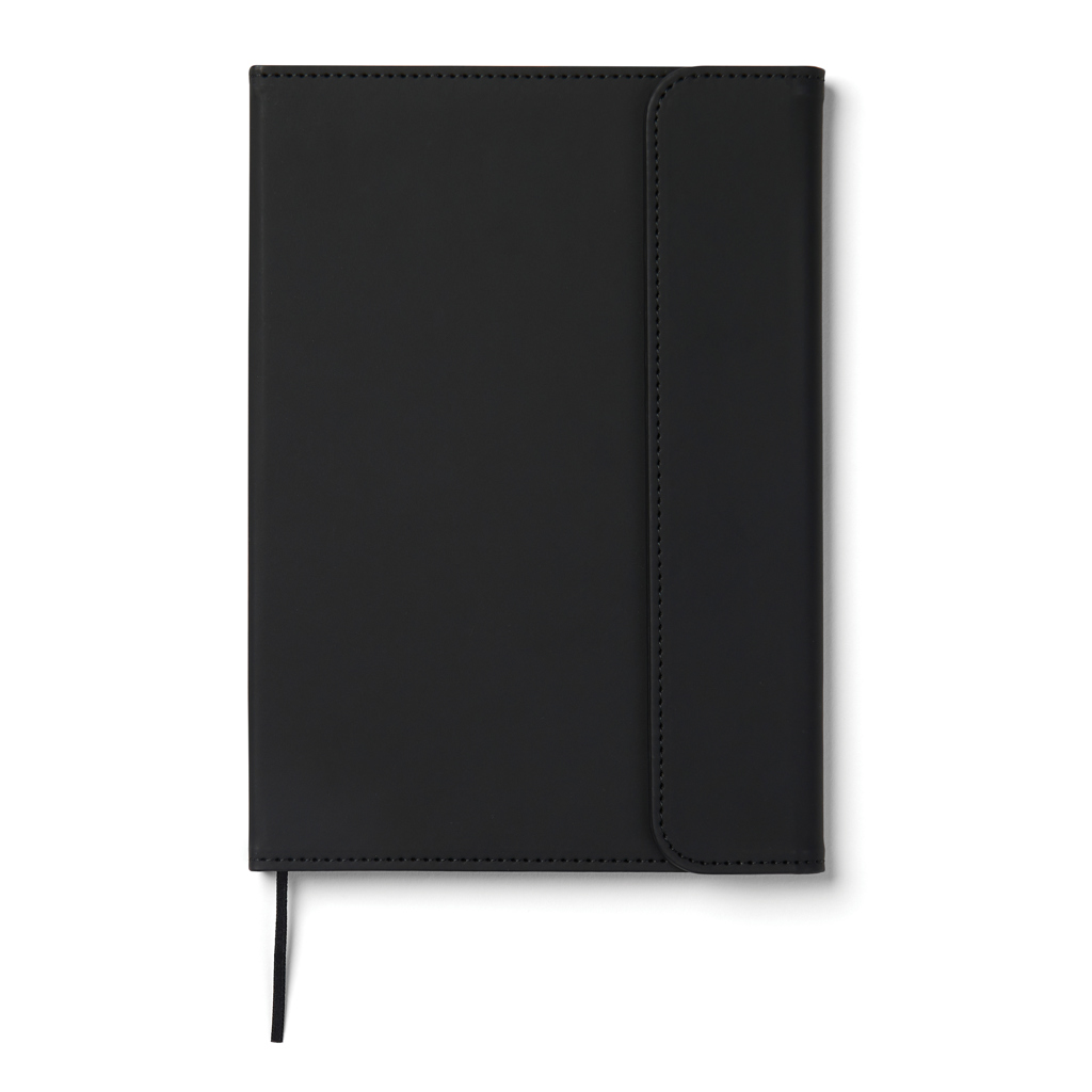 VINGA Baltimore GRS-zertifiziertes Papier & PU-Notizbuch, schwarz