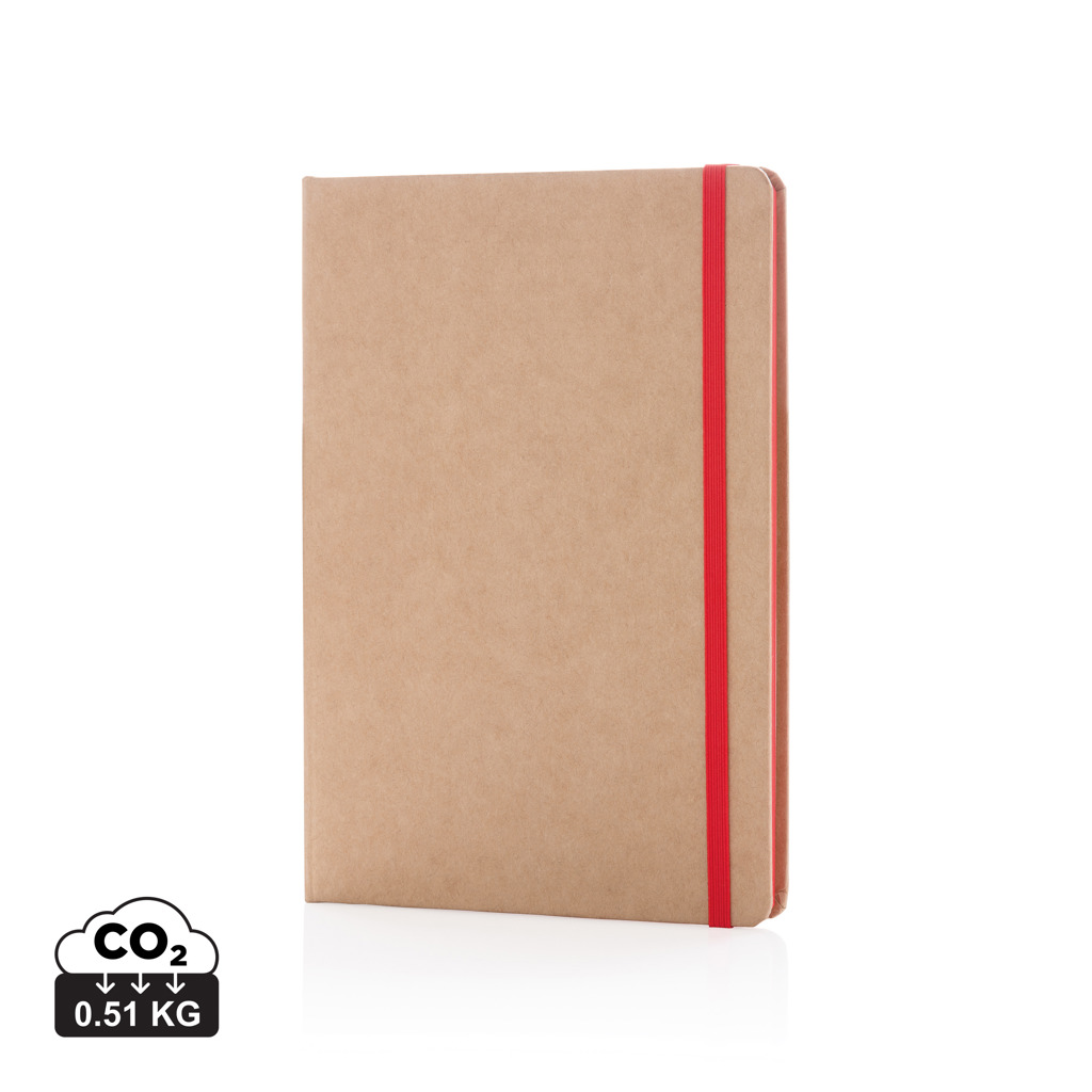 Kraft A5 Notizbuch, rot