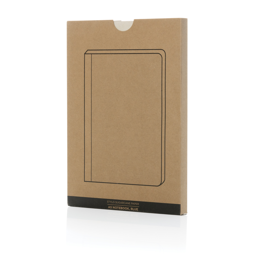 Stylo Bonsucro zertifiziertes Zuckerrohrpapier Notizbuch A5, blau