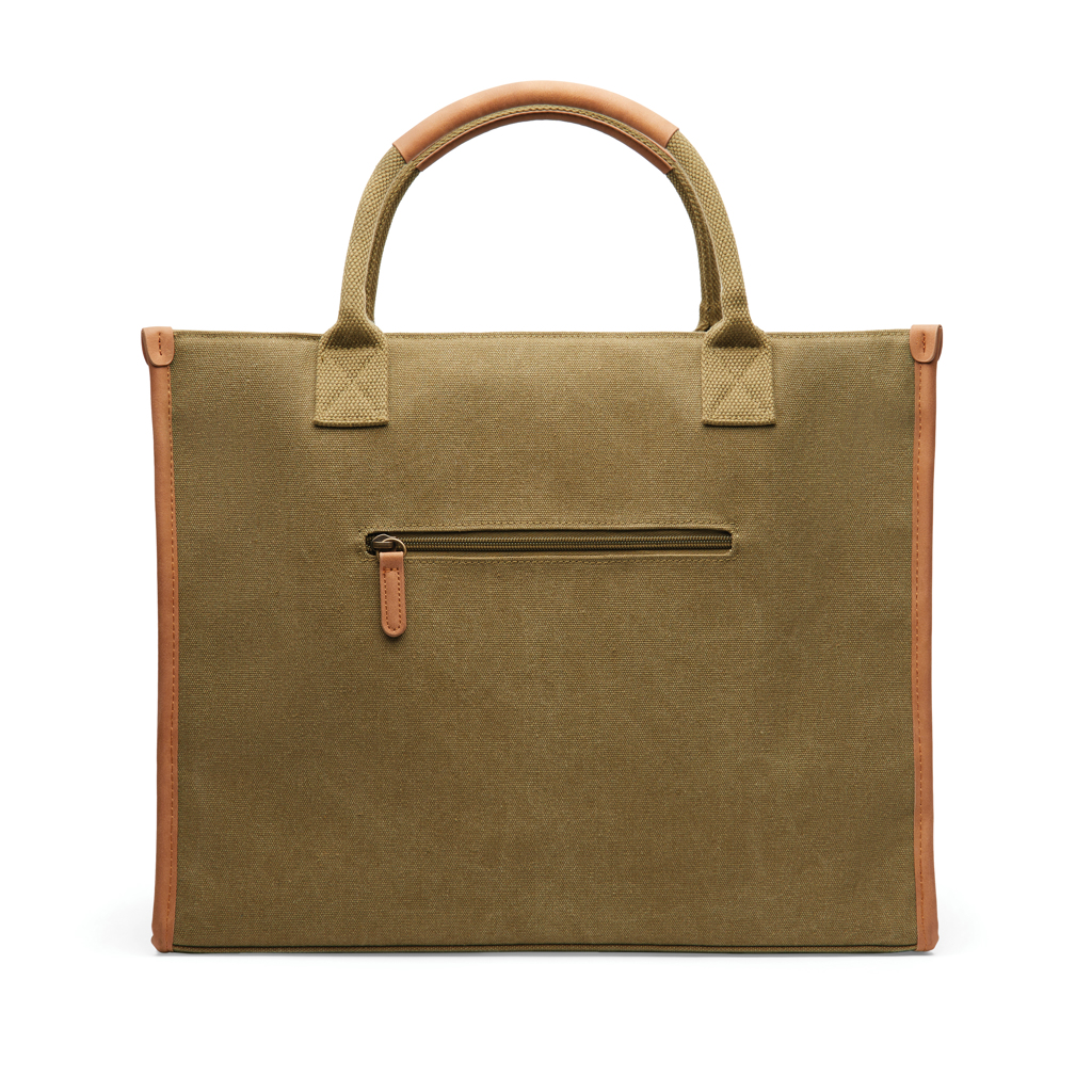 VINGA Bosler Büro-Tasche aus RCS recyceltem Canvas, grün
